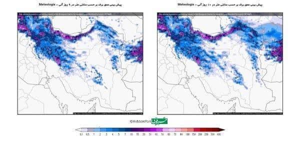 ایران ۱۰ روز برفی در پیش دارد