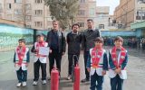 آموزش نکات ایمنی چهارشنبه سوری در مدارس چهاردانگه