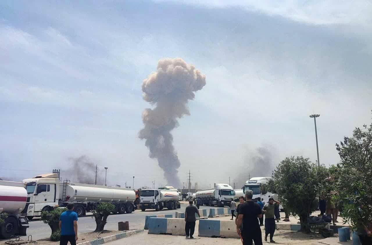 وقوع انفجار مهیب در غرب بندرعباس