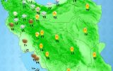 رگبار و رعدوبرق از غرب تا شرق کشور