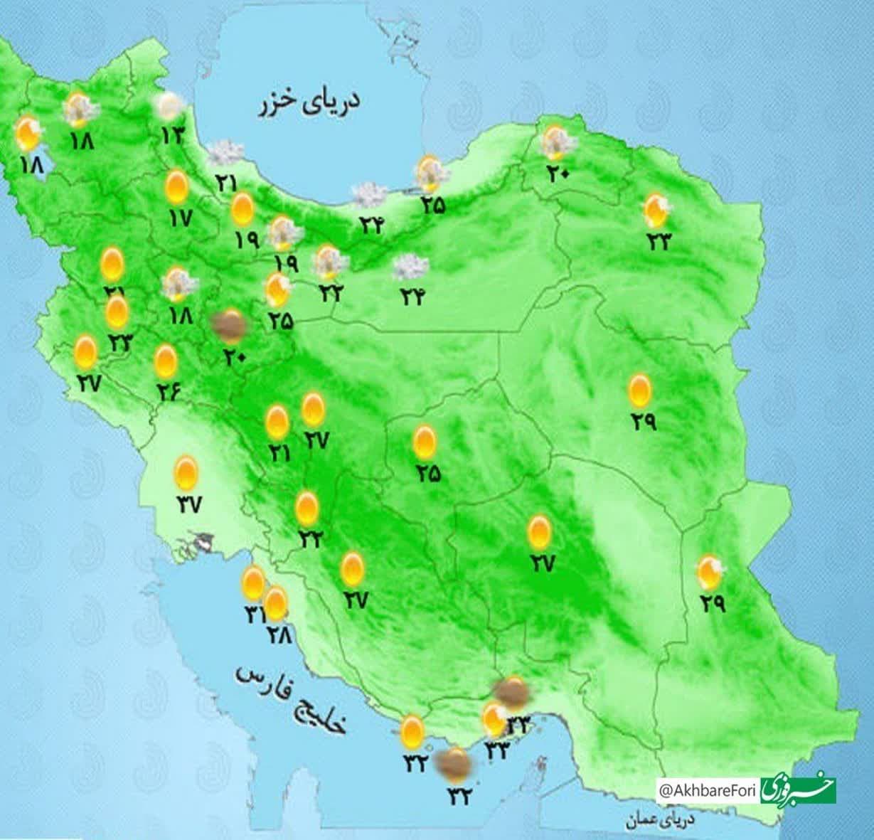 وزش باد و گردوخاک در مرکز و شرق کشور