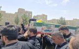 مراسم تشییع پیکر مطهرشهید ناصر قهرمانی در اسلامشهر برگزار شد مراسم تشییع پیکر مطهرشهید ناصر قهرمانی در اسلامشهر برگزار شد
